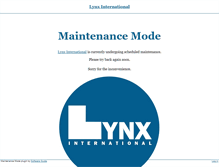 Tablet Screenshot of lynx-international.com